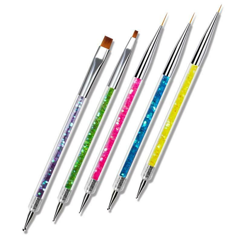 5pcs/set Acrylic Sequin Double-end Spot Drill Line Drawing Pen Painted Pens