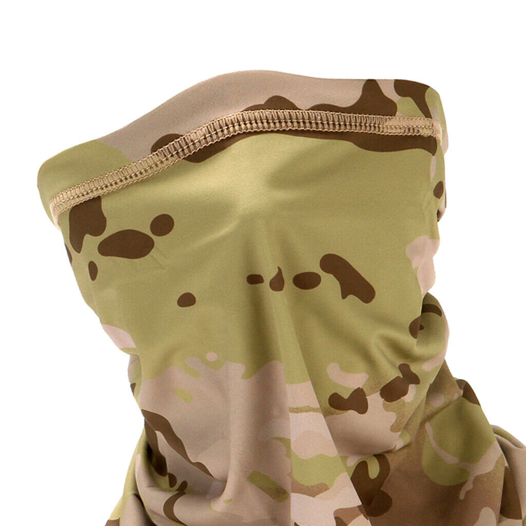 2x Camouflage Cycling Face Cover Balaclava Tube Scarf Ski Biker Neck Gaiter