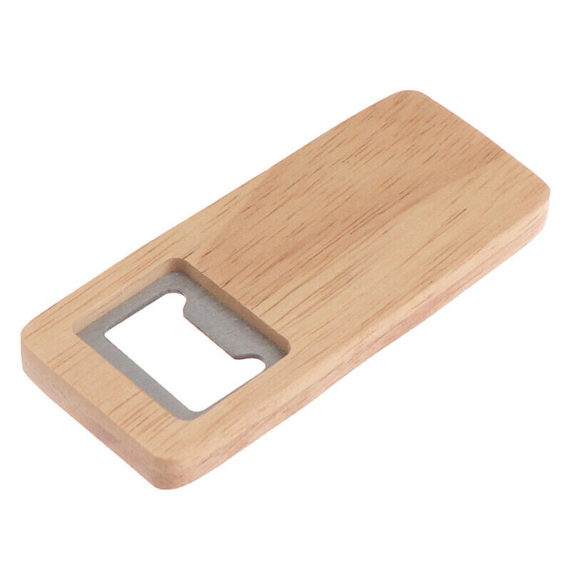 Bottle Opener Simple Jar Bottle Wrench Wood Square-shaped Can Opener Kitc.l8