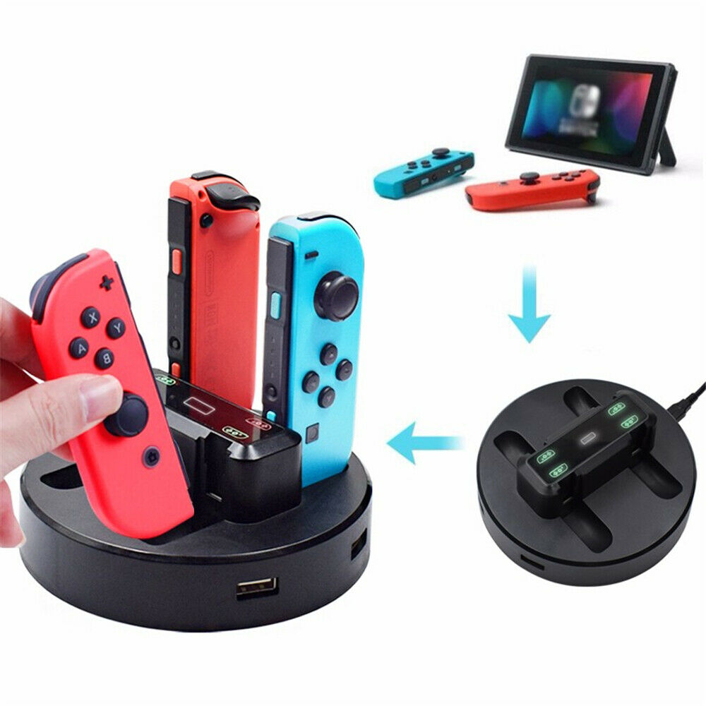 For Nintendo Switch Fast charging 4 Joy-con Controller Charger Charging Station