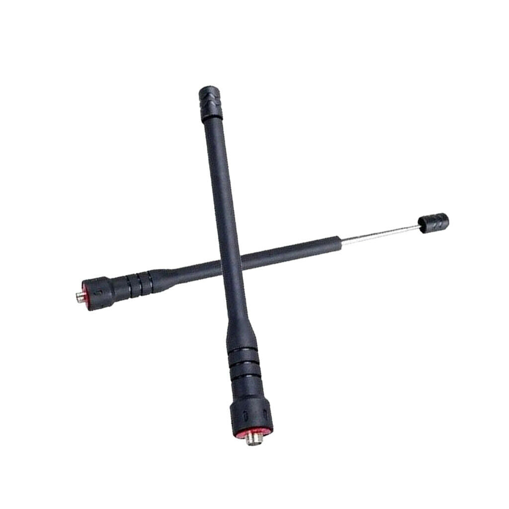 SMA-Female Telescopic Antenna Black For BaoFeng BF-888S 777S BF-666S UV5R -