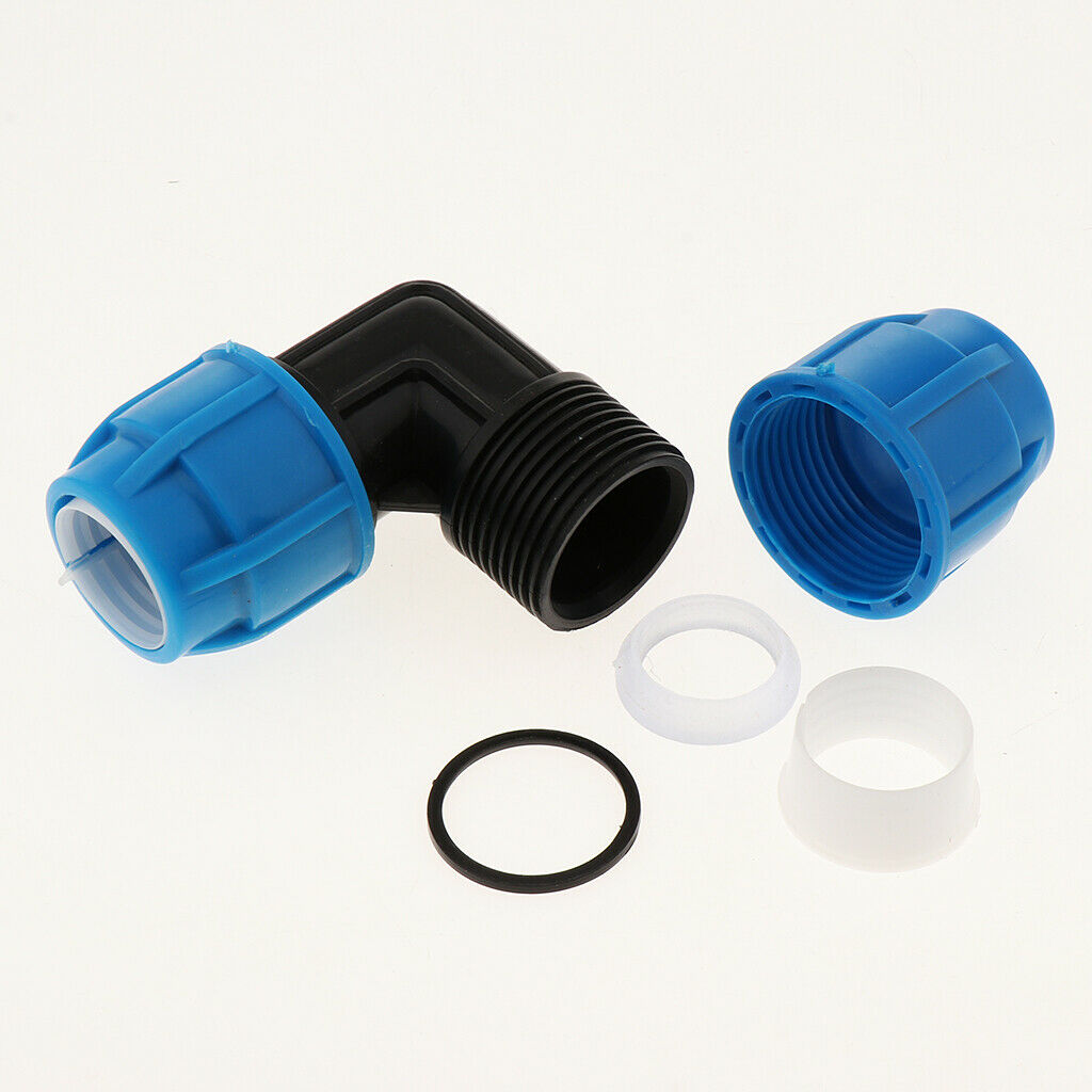 Quick Connect Push Fittings Curved Connector Tube Pipe Fittings 1inch