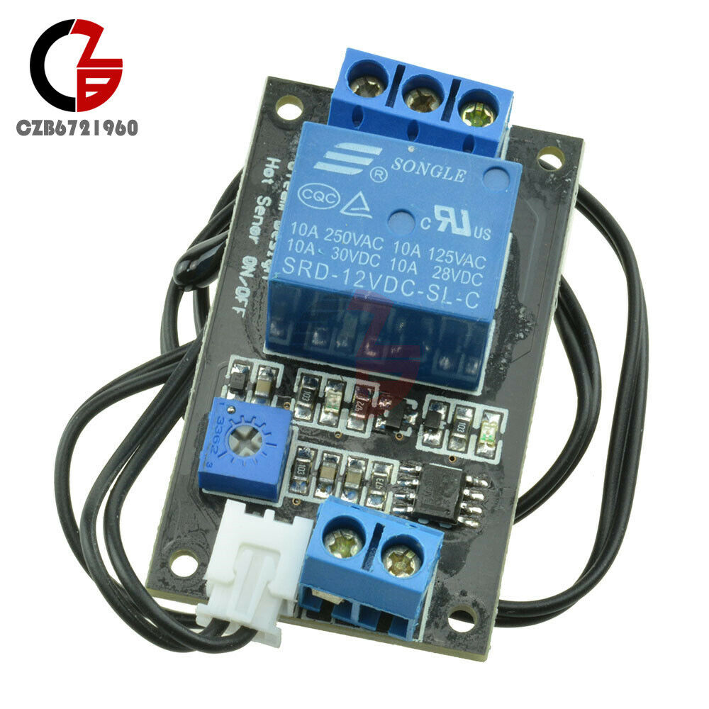 1 Channel 12V Thermistor Relay Sensor Temperature Control Switch Module