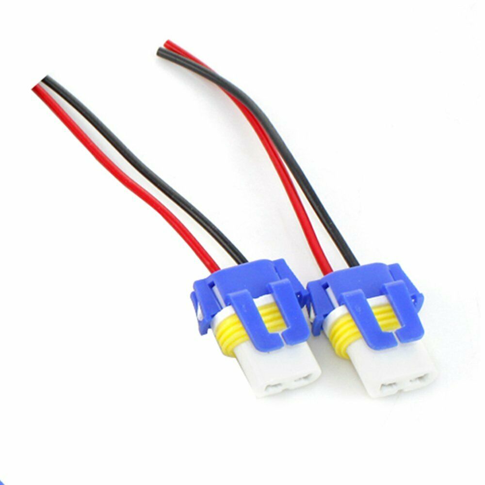 1Pair 9006 HB4 HID Xenon Light Bulb Connector Female Ceramic Plug Adapter Wire