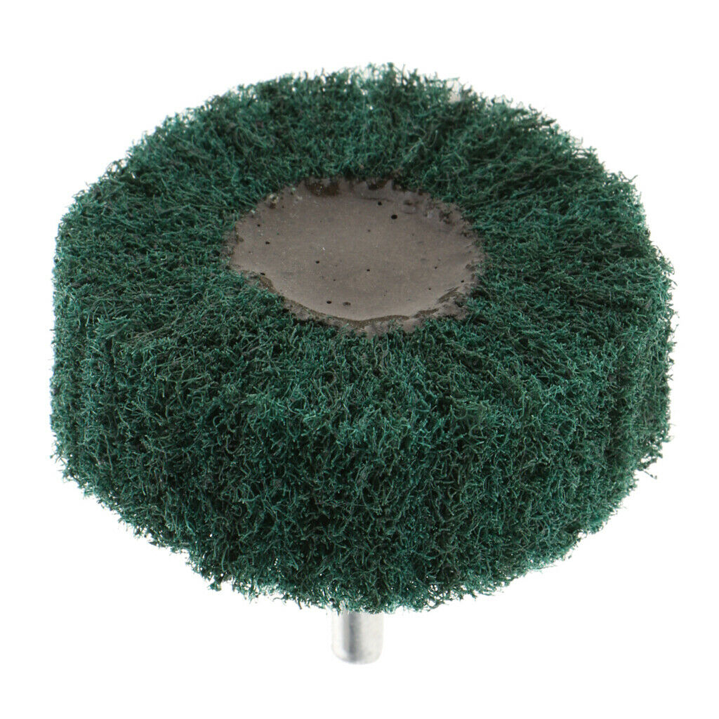 Non Woven Abrasive Wheel Grinding Polishing Tools 60 x 25 x 6mm Green
