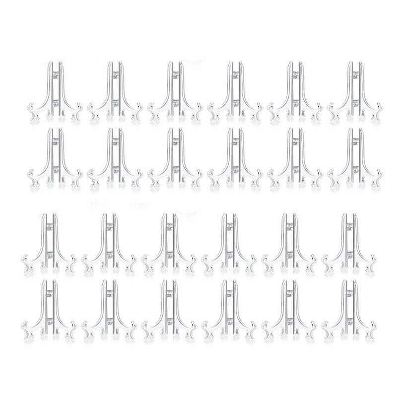 45Pcs Mini Easel Stands 3 Inch Plastic Plate Stand Holder Display Picture EaQ5F1
