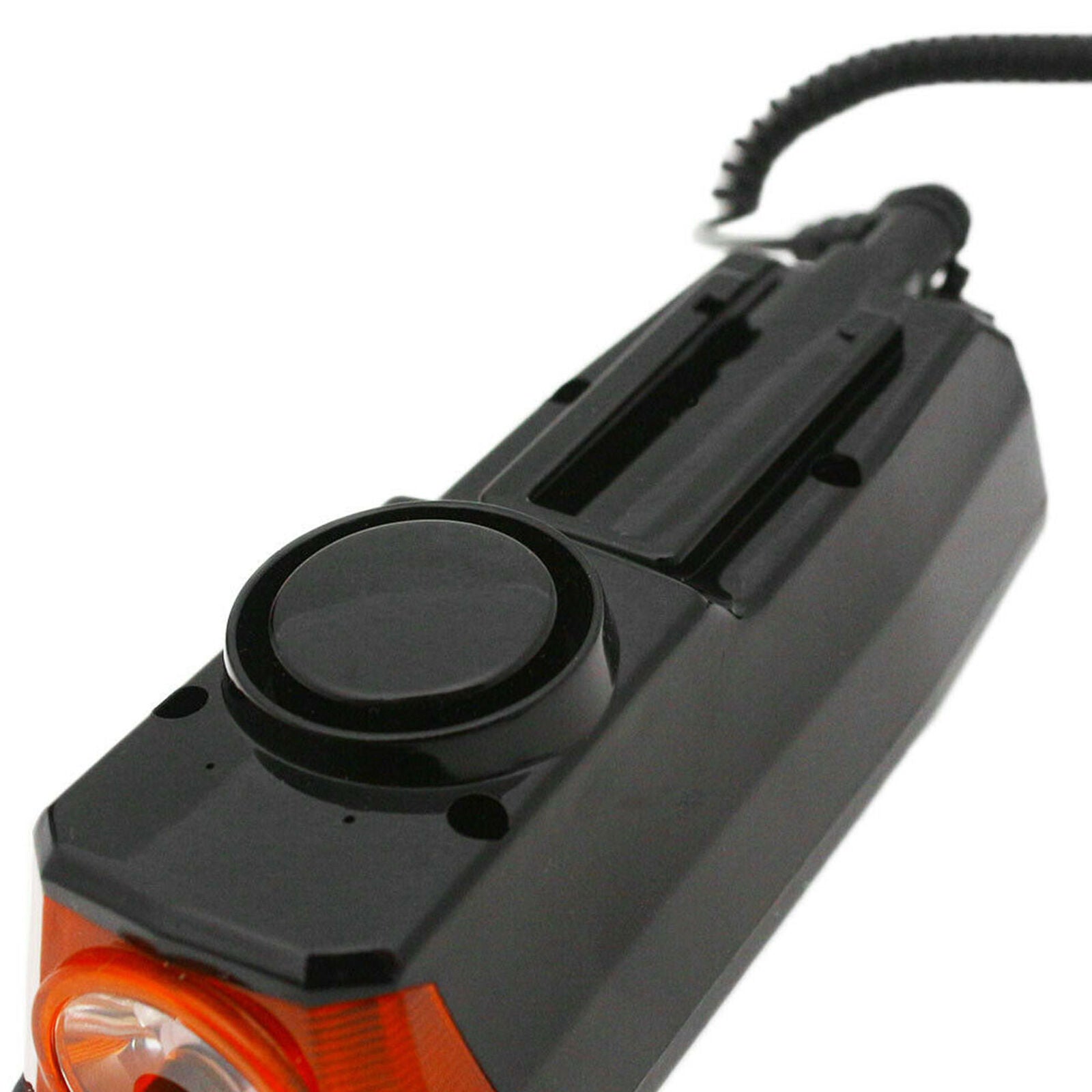 Solar Powered USB Rechargeable LED Bicycle Headlight Bike Head Light Lamp + Horn