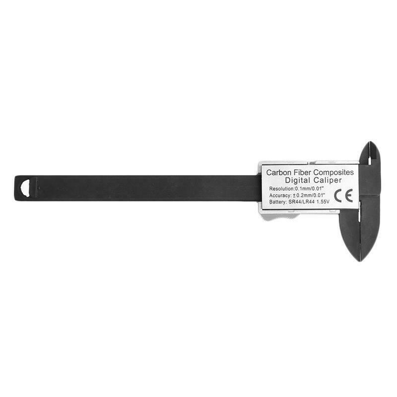 100mm 4inch LCD Digital Electronic Carbon Fiber Vernier Caliper Gauge Micrometer