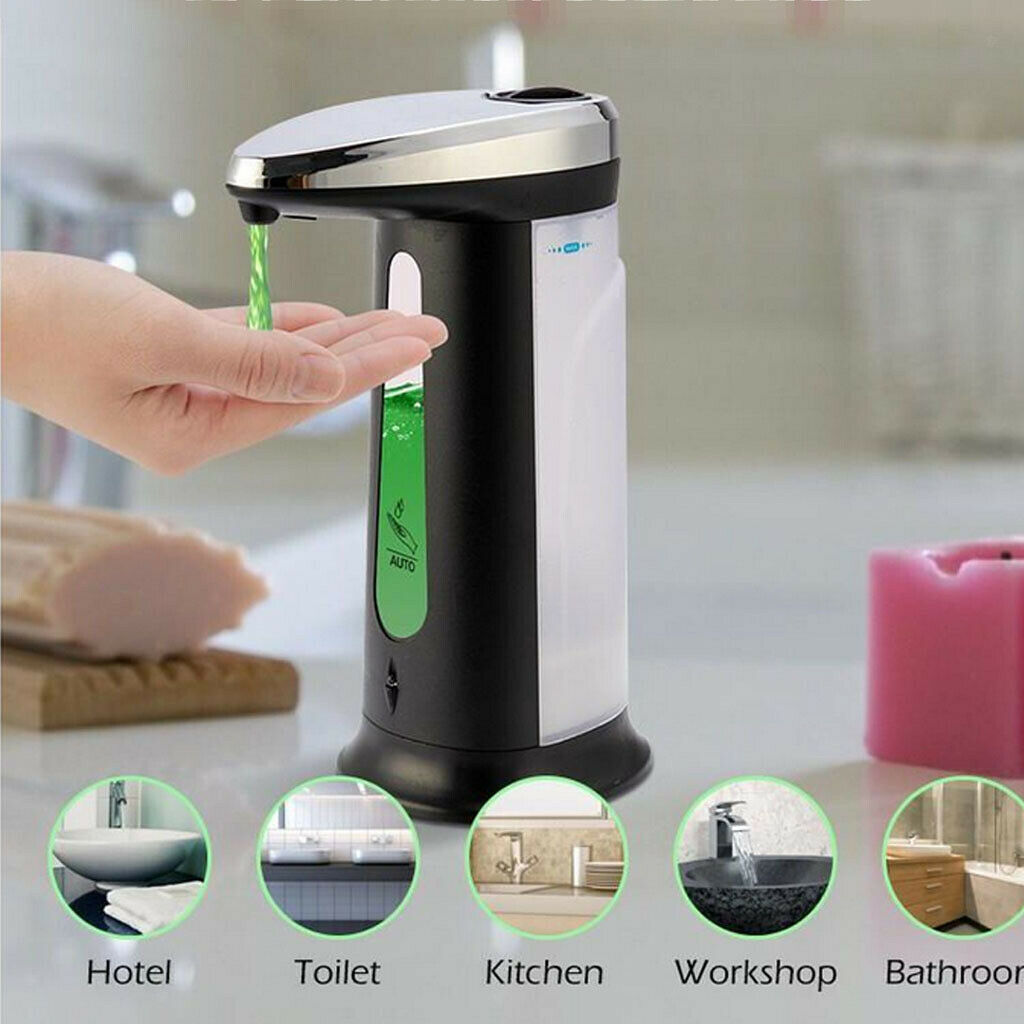 Automatic Liquid Soap Dispenser Sanitizer 400m Touch-Free Battery Operated