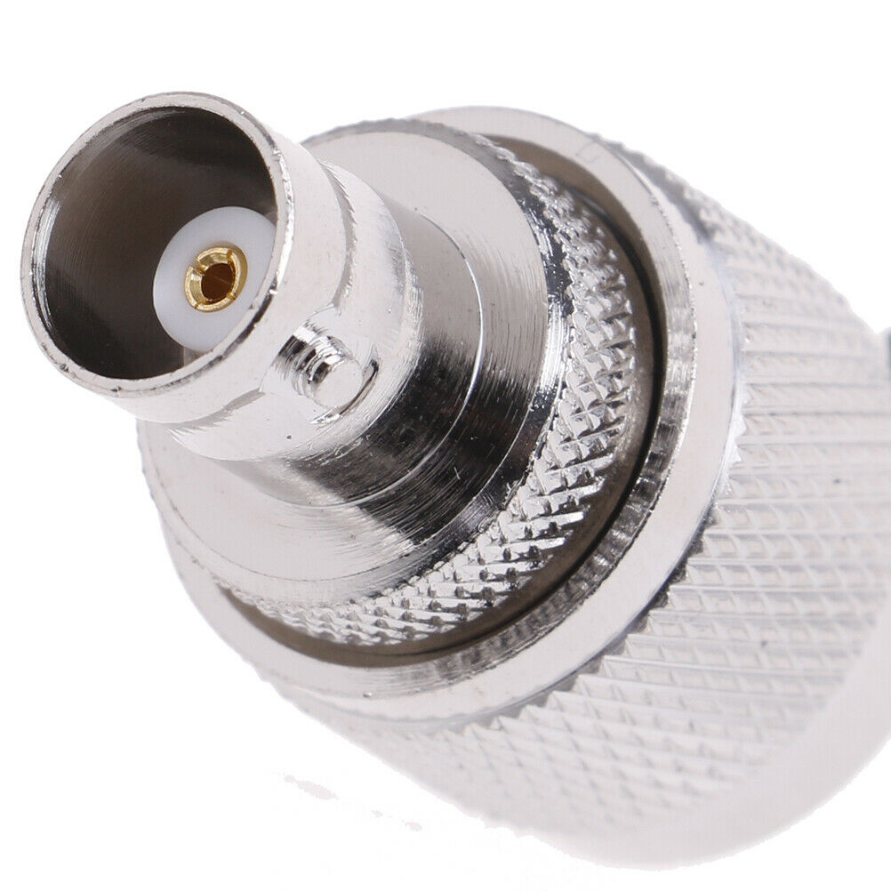 1x UHF Male PL259 PL-259 plug to BNC Female jack RF coaxial adapter connec.l8