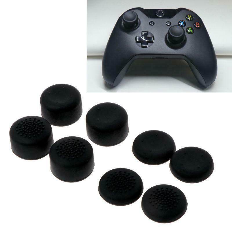 8Pcs Thumb Rubber Silicone Cap Stick Enhance Cover Case Skin Joystick Grip