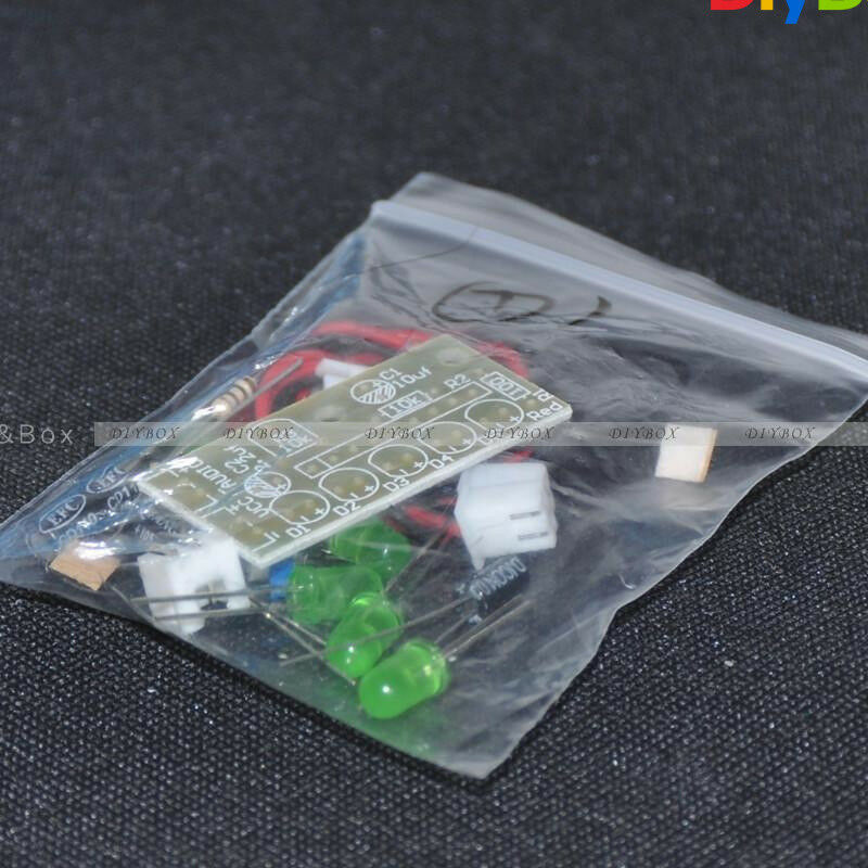 KA2284 Audio Level Indicator DIY Electronic Kit Parts 5mm RED Green LED 3.5-12V