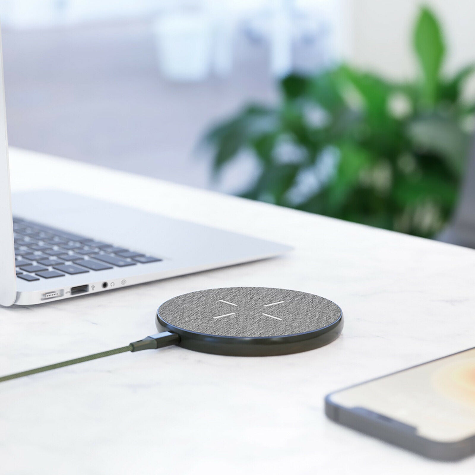 For PC Notebook Phone 2 in 1 Wireless Charger Data Transfer Pad Charging Dock