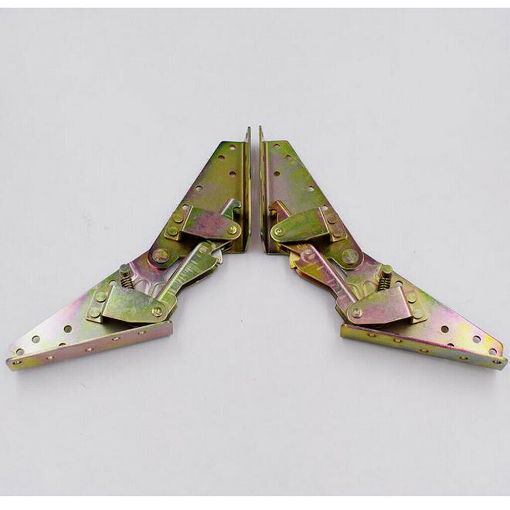 2pcs Sofa Bed Bedding DIY Furniture 3-position Angle Mechanism Hinge Bronze