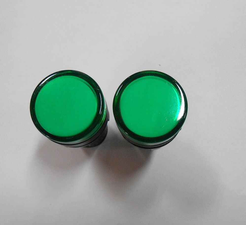 5pcs 220V 22mm Green LED Indicator Pilot Signal Light Lamp [M1]