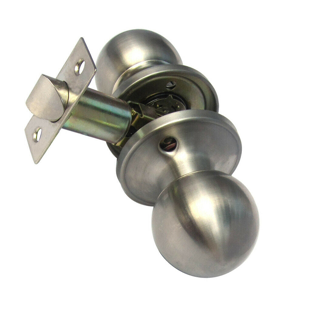 2pcs Door Knob Passage Door Lever Handle Set Nickel Door Handle for Bathroom