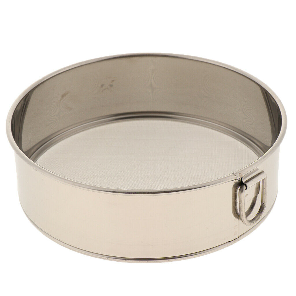 Fine-meshed kitchen sieve Round flour sieve Light strainer made of stainless