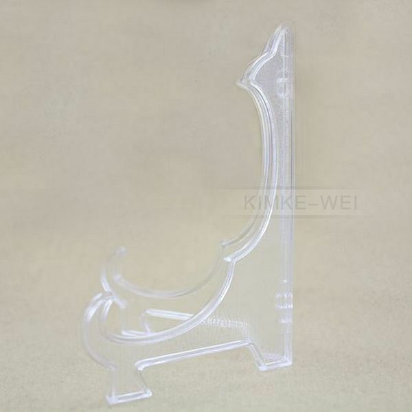 5 x Clear Acryilic Plate Holders Display Dish Rack Height - 22cm New
