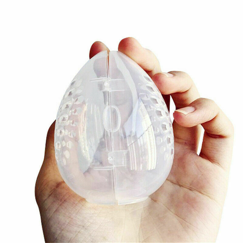 Cosmetic Egg Shaped Rack Beauty Sponge Stand Storage Case Makeup Blender Holder