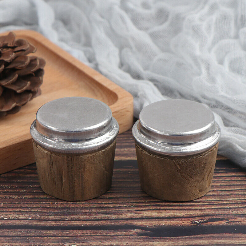 2PC 40mm Bottom Diameter Wood Thermos Bottle Cork Plug Lid Stopper Kettle.l8