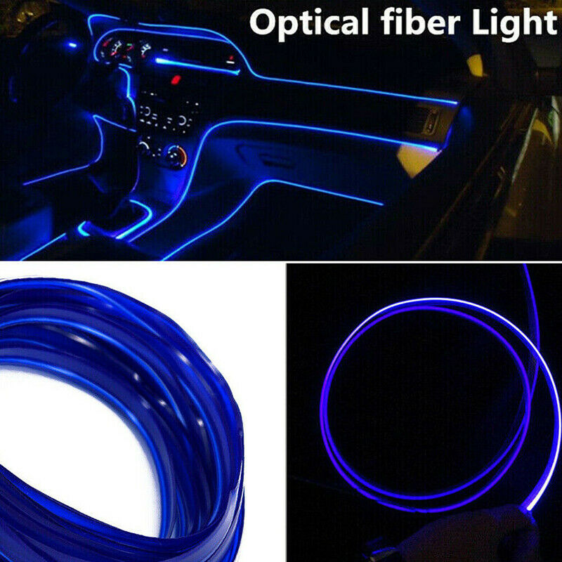 4M Car Interior LED Ambient Light Atmosphere lamp Optical Fiber Light Door LH TH