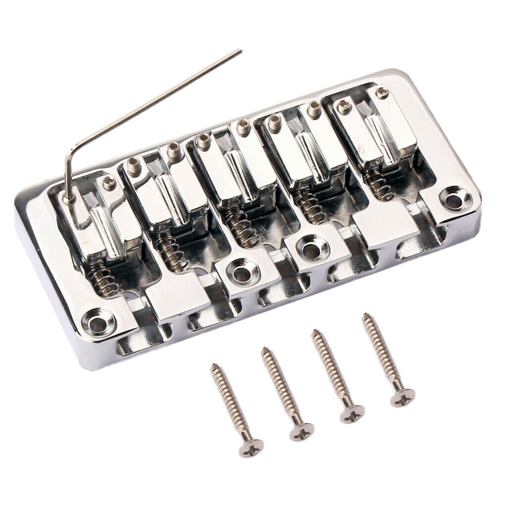 5 String Precision Electric Jazz Bass Guitar Bridge Luthier DIY Retrofit Kit