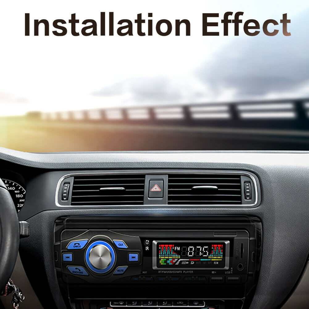SWM-616 Car Stereo Bluetooth Built-in Mic USB AUX FM Radio+Steering Wheel Remote