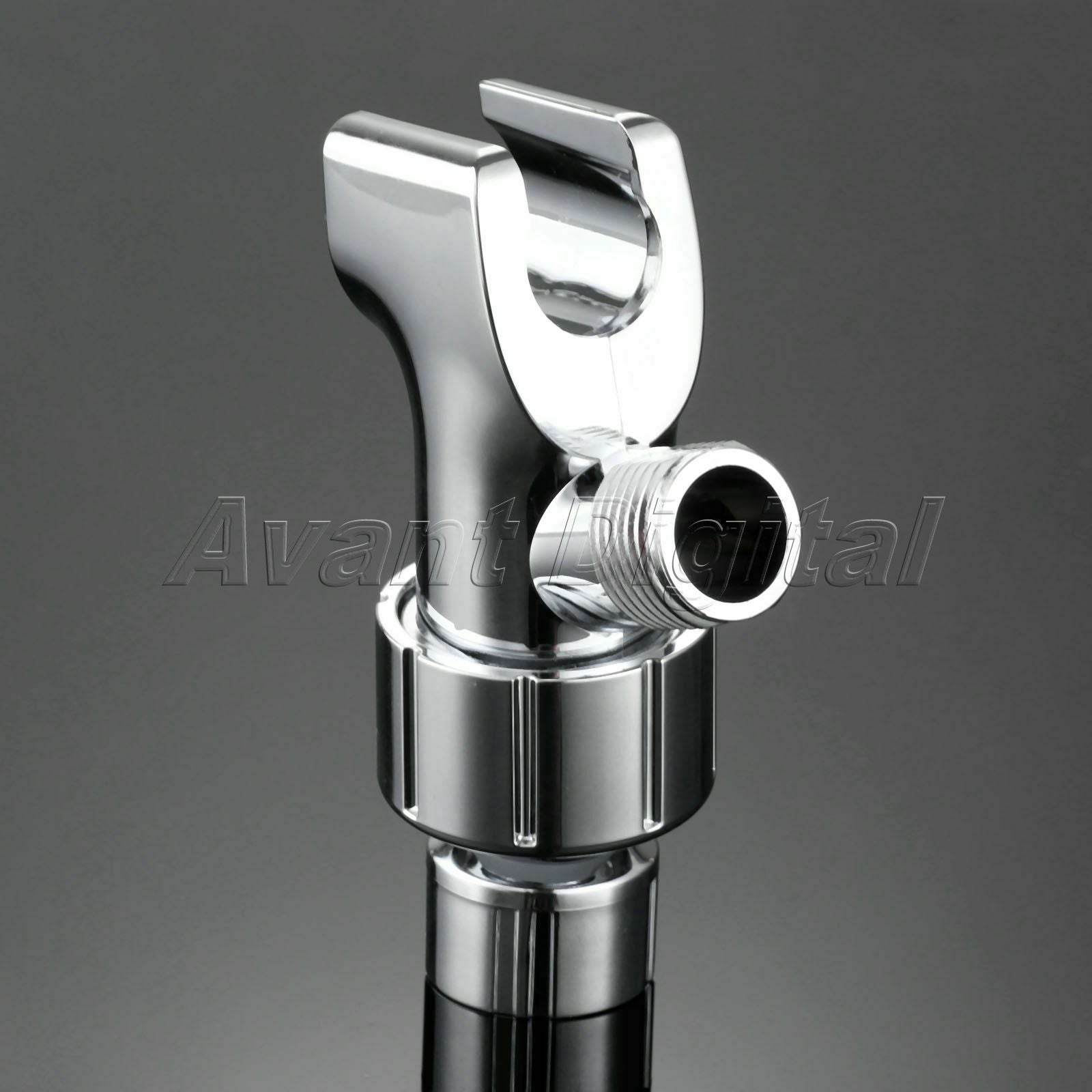 Universal Shower Head Holder G1/2 Thread Arm Mounted Adjustable No Screw Require
