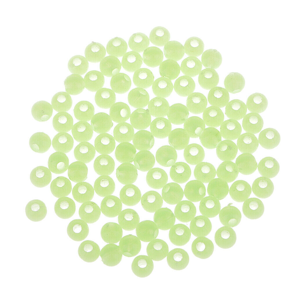 Pack of 200pcs Round Luminous Soft Beads Sea Fishing Lures Floating Tackle