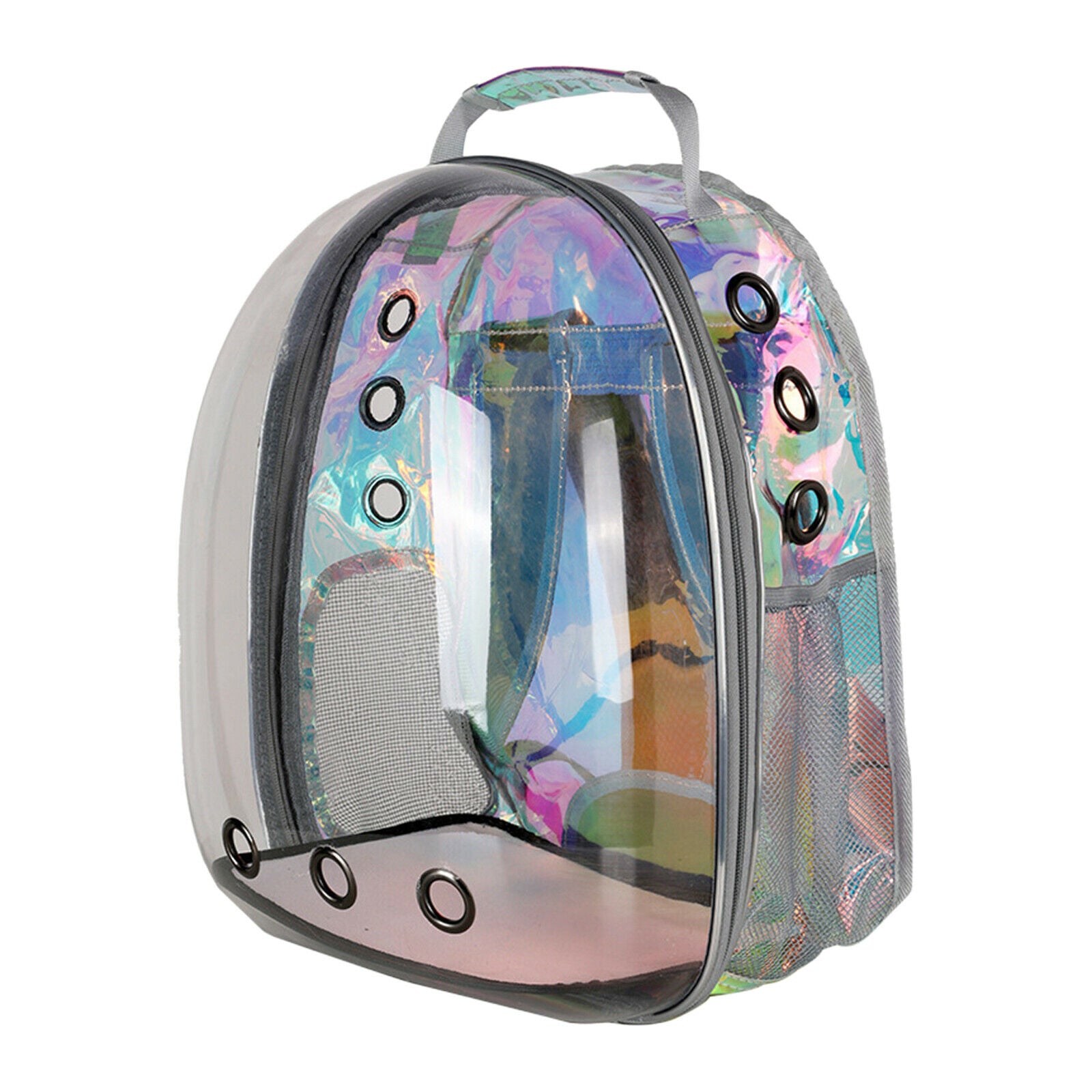Cat Dog Puppy Carrier Breathable Ventilated Clear Capsule Backpack Carry Bag