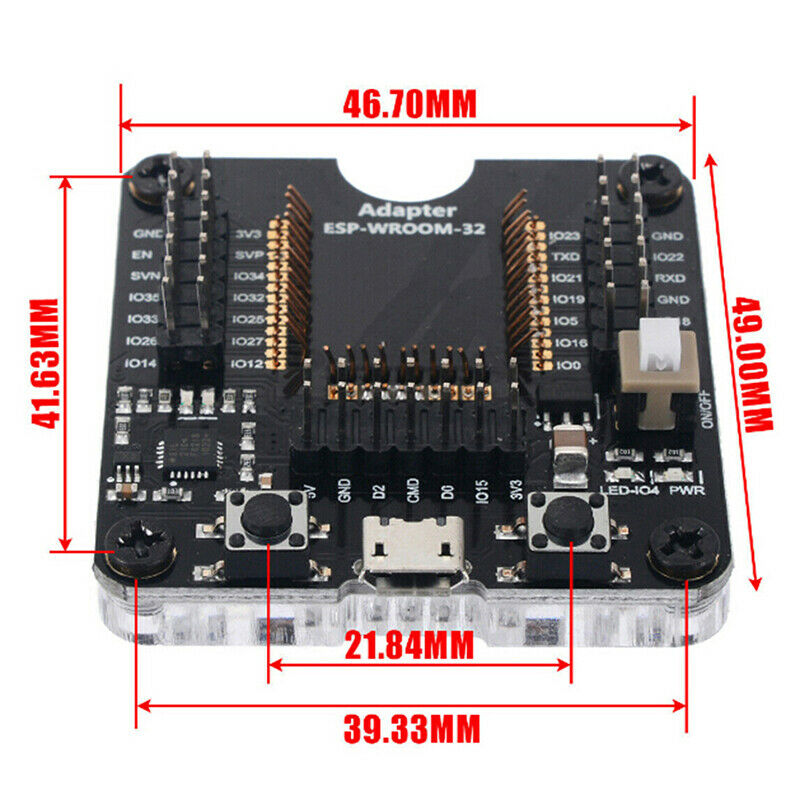 Programmer Tool ESP32 Adapter Socket Kit For ESPRESSIF ESP-WROOM-32 Module UK SJ