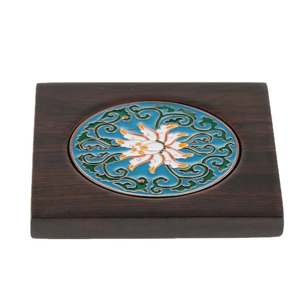2 Pieces Wood Coaster Saucer Wood Drinks Coffee Cup Mat Pad Tea Cup Placemat
