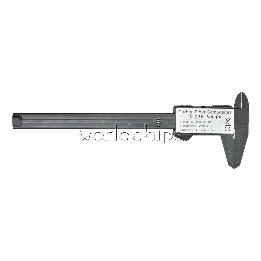 150MM 6inch LCD Digital Electronic Carbon Fiber Vernier Caliper Gauge Micrometer