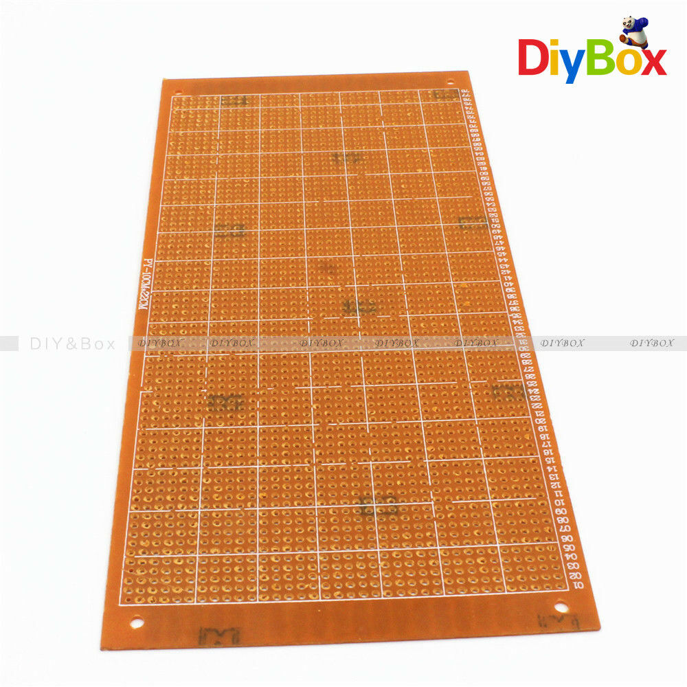 2PCS 10x22cm Soldering Prototype Copper PCB Board Single Side Universal 2.54mm