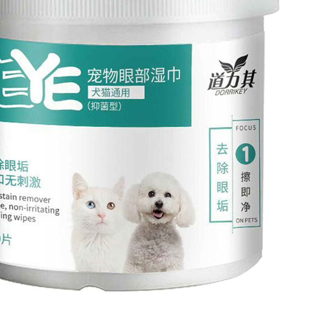 3 Boxes Soft Dog Tear Stain Remover Pet Cat Eye Cleaner Wiping Pads Eye Care