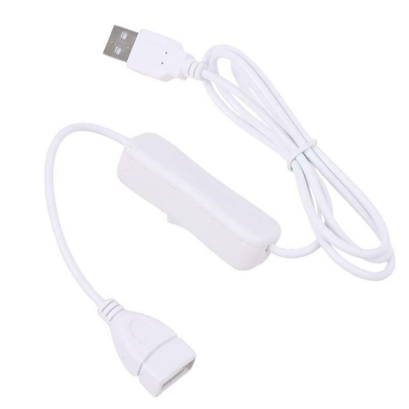 USB 2.0 Extension Cable with ON/Off Switch for USB LED Strips Fan Charger Laptop