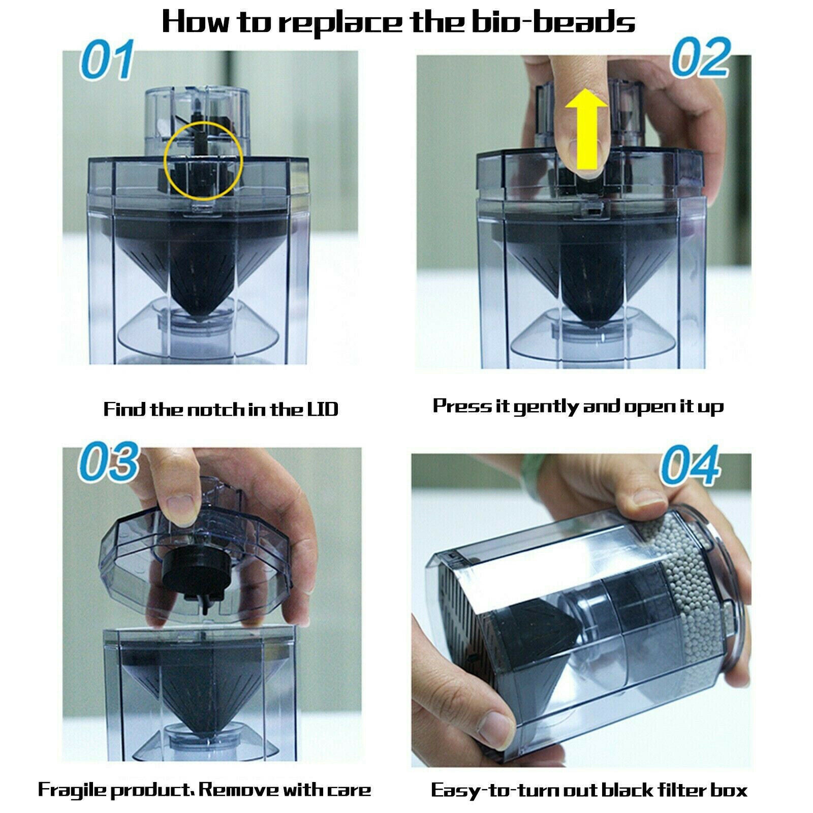 Fish Tank Filter Fish Stool Suction Collector Automatic Fish Fecal Filter Waste
