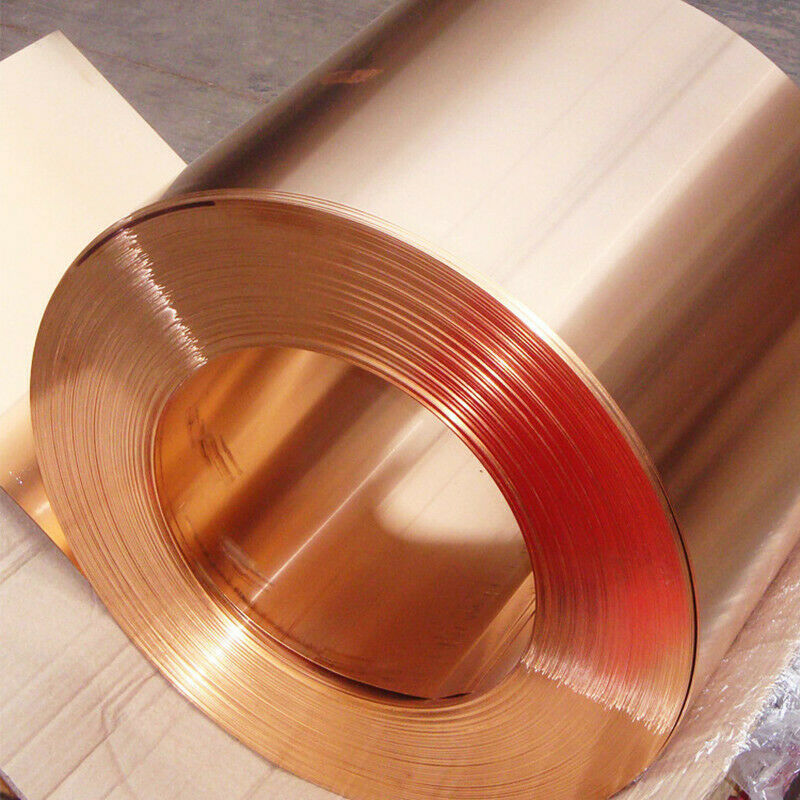 Width 80mm x 0.2 x 1000mm 99.9% Pure Copper T2 Cu Metal Sheet Foil Plate Strip