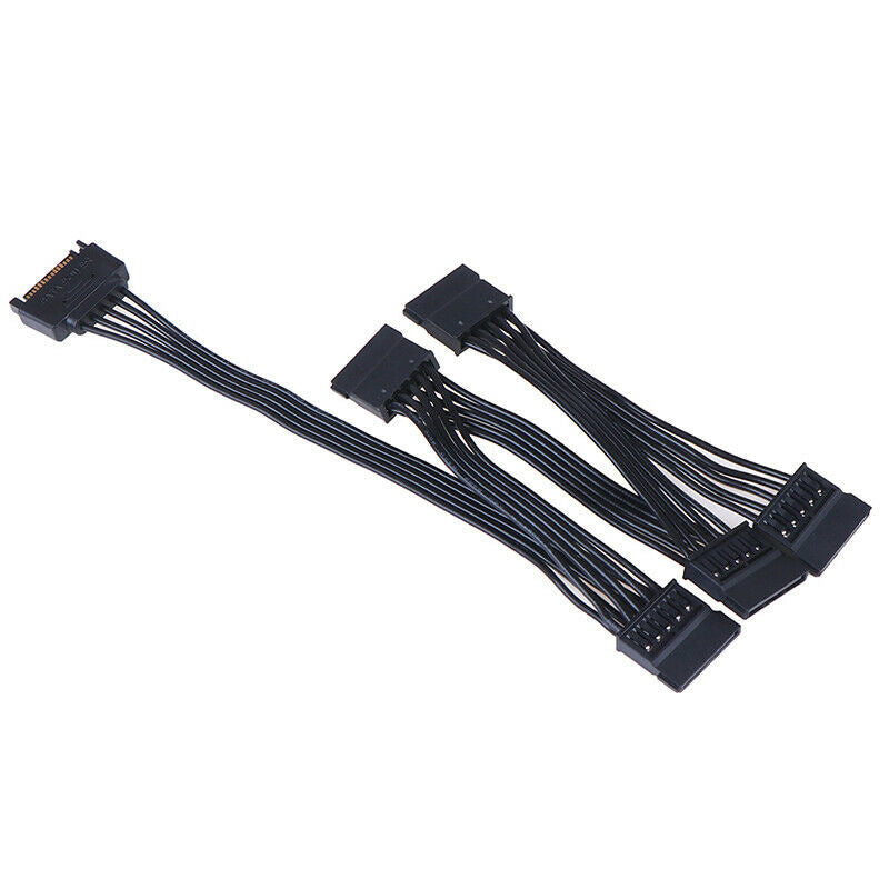 SATA 15Pin 1 to 5 SATA hard drive power line hard disk expansion .l8