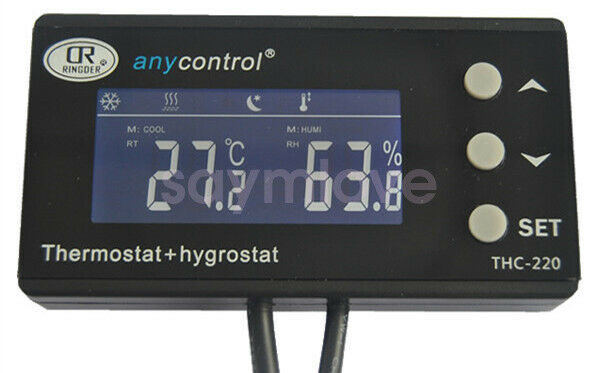 Digital Temperature Humidity Controller Thermostat Aquarium Fish tank Reptile