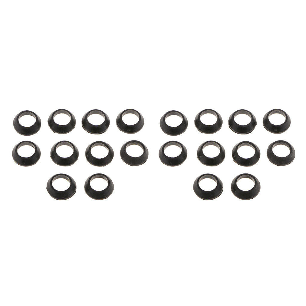 20pcs Rubber Spacer Trim Ring Winding Check Fishing Rod Building Accessories