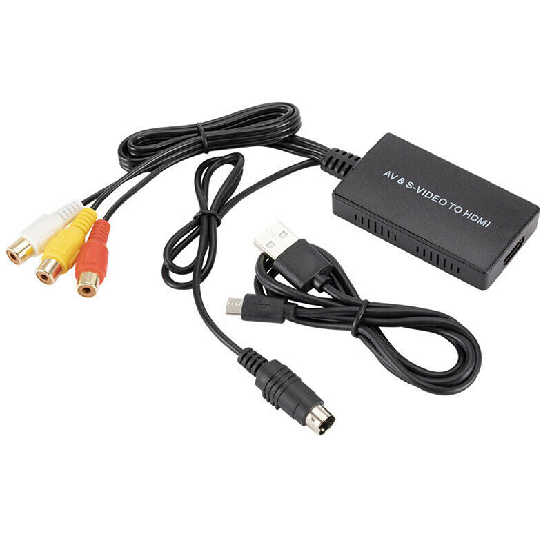 S-video to HDMI Converter AV to HDMI Adapter RCA Conver FrYHUKH XC