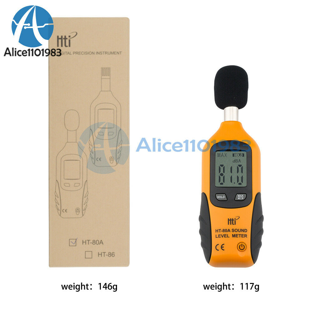HT-80A High-definition Intelligent HD Digital Noise Tester 40-130dB Noise Meter