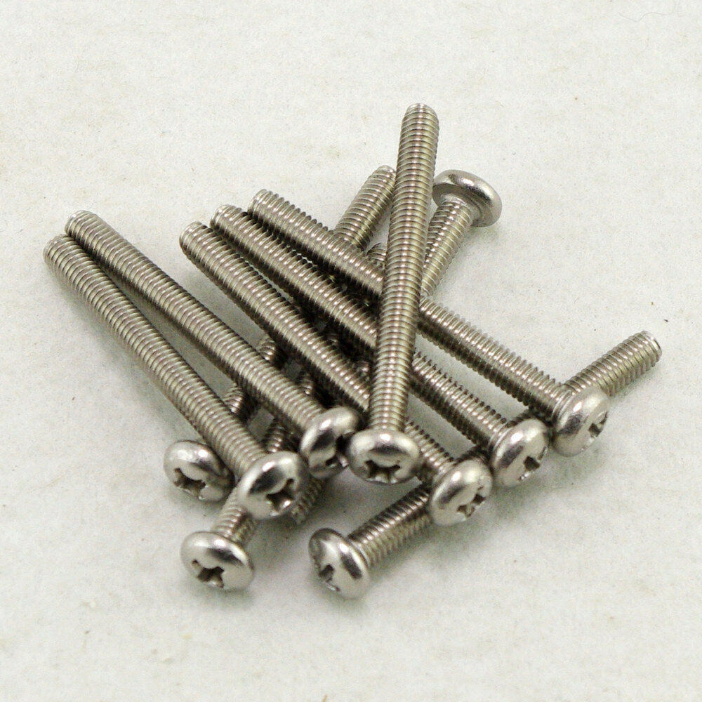 (50) Metric M4×40mm Stainless steel Cross Recessed Pan Head Screws