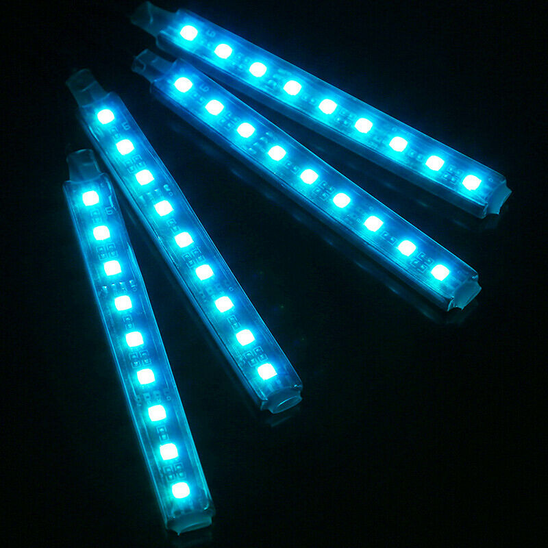 36 LED Car Auto Interior Neon Atmosphere Strip Light Remote Control 4PCS