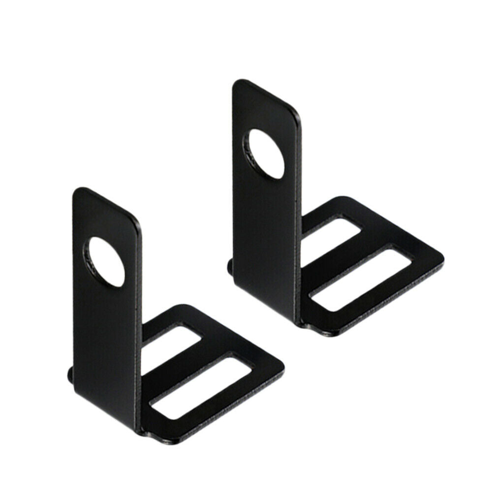 2x Black Universal Motorbike Turn Signal Relocater Holder Shock Bracket