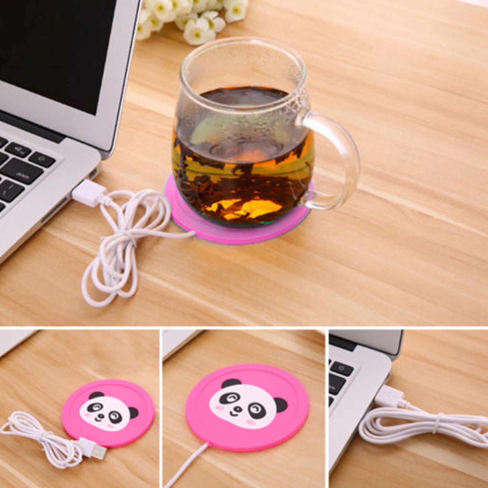 5V USB Silicone Heat Warmer Heater Milk Tea Coffee Mug Hot Drinks Beverage Cup