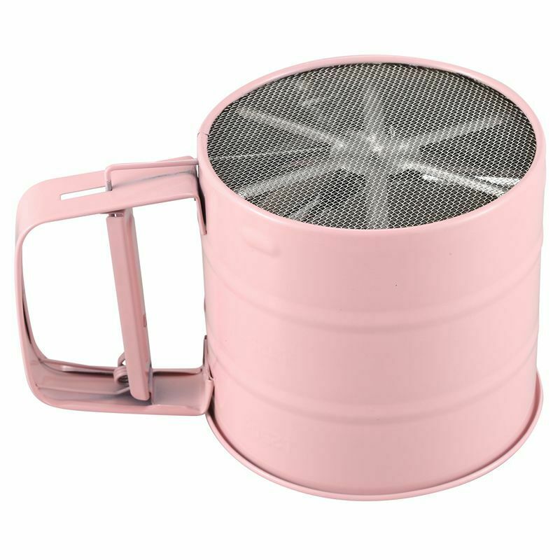 Stainless Steel Flour Sifter Handheld Powder Flour Sieve Icing Sugar Manual SiO2