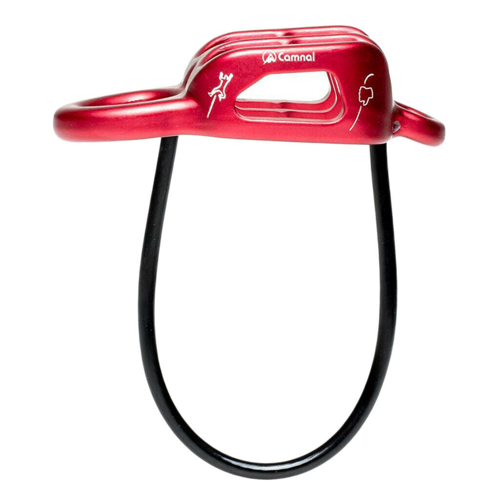 Rock Climbing Rappel Belay ATC Guide Belaying Device for 8-13mm Rope Red