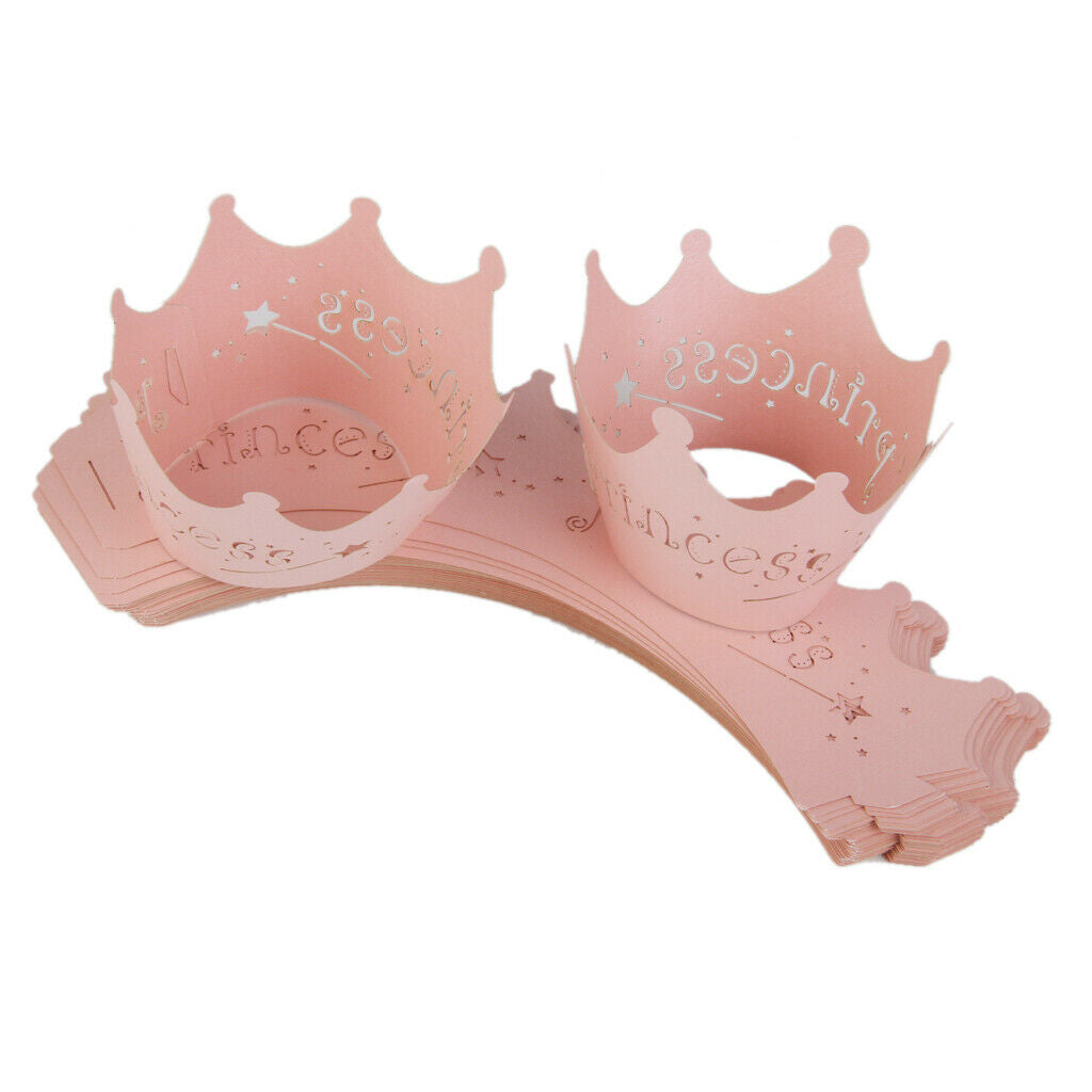50pcs Cake Cupcake Wrappers Wraps Wedding Party Birthday Baby Shower Pink